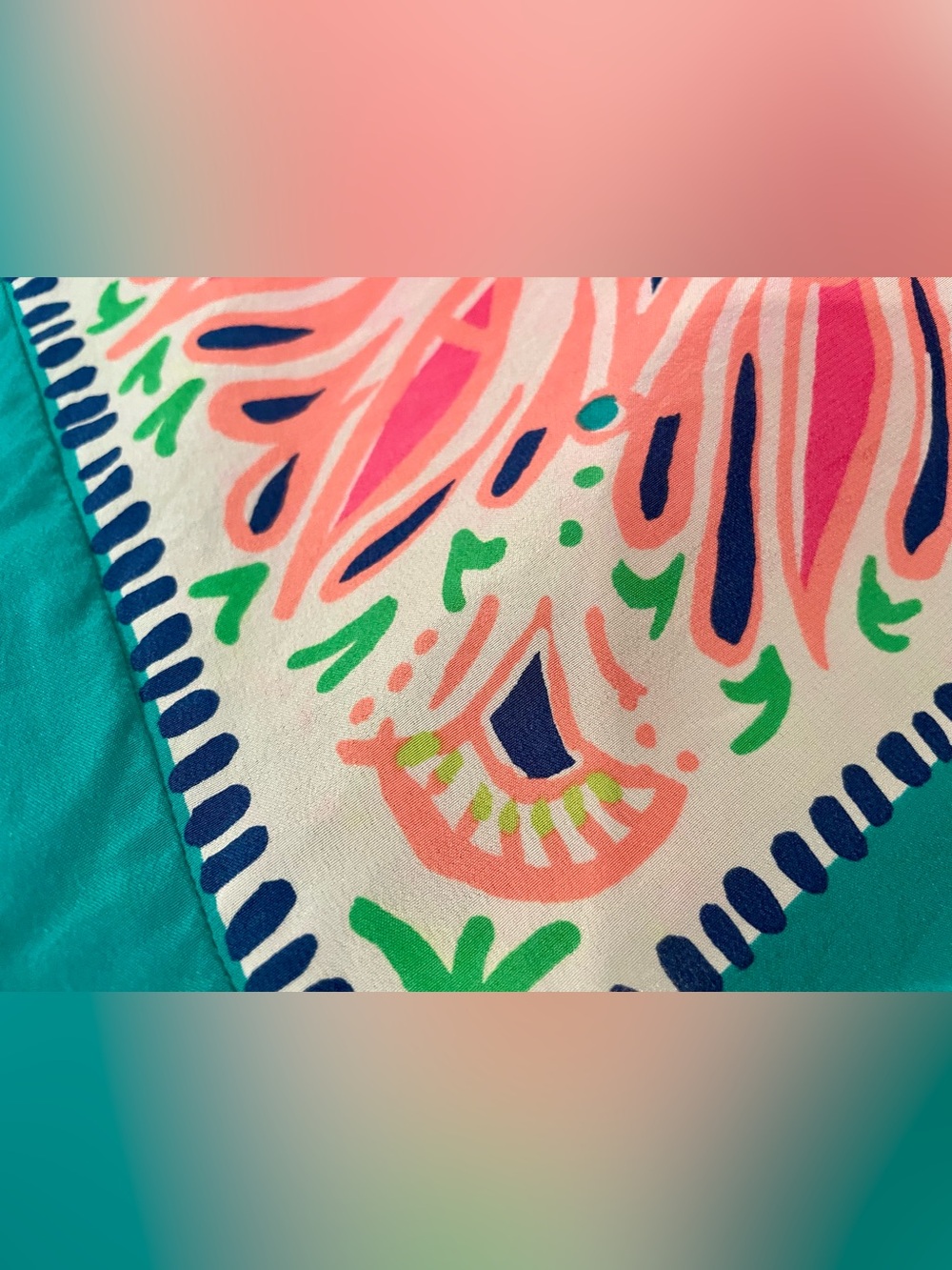 Lilly Pulitzer Atlin Silk Caftan Dress – Tiki Pink Bird of Paradise – S/M - Picture 16 of 16